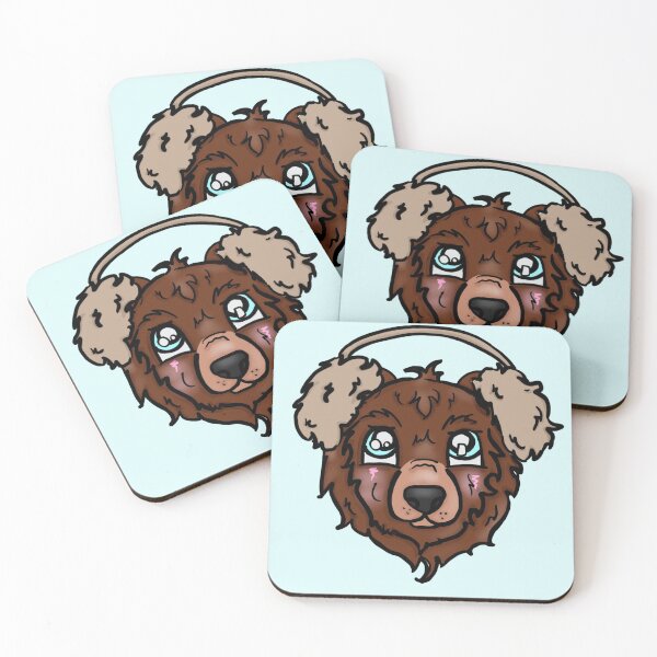 Item preview, Winter Bear Wearing Earmuffs designed and sold by BioLushGraphics.