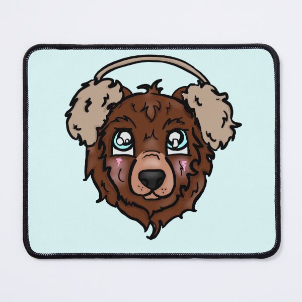 Item preview, Winter Bear Wearing Earmuffs designed and sold by BioLushGraphics.
