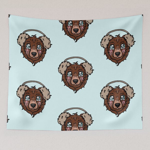 Item preview, Winter Bear Wearing Earmuffs designed and sold by BioLushGraphics.