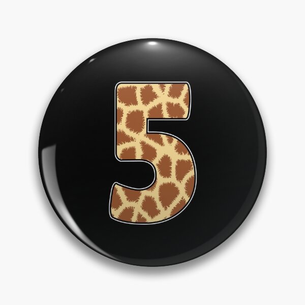 Item preview, Kid Giraffe 5th Birthday, 5 Years Old Wild Animal, Number Five Safari Zoo designed and sold by singRsong.