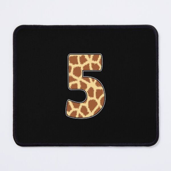 Item preview, Kid Giraffe 5th Birthday, 5 Years Old Wild Animal, Number Five Safari Zoo designed and sold by singRsong.