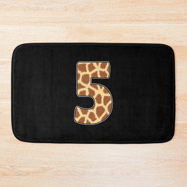 Item preview, Kid Giraffe 5th Birthday, 5 Years Old Wild Animal, Number Five Safari Zoo designed and sold by singRsong.