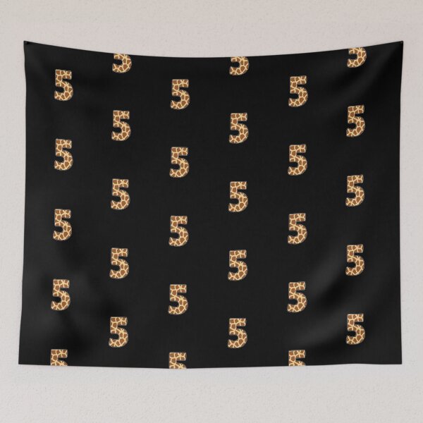 Item preview, Kid Giraffe 5th Birthday, 5 Years Old Wild Animal, Number Five Safari Zoo designed and sold by singRsong.