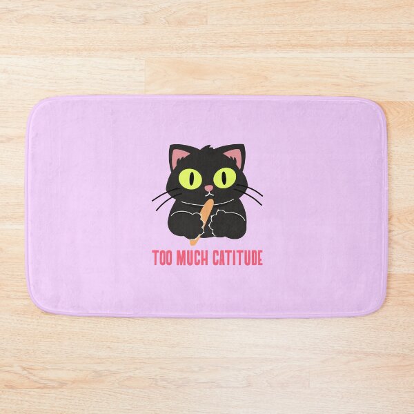 Item preview, Too much catitude designed and sold by Lovely-Cat-Shop.