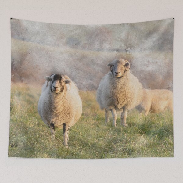 Item preview, Autumnal Sheep Watercolour Photograph  designed and sold by Jane Stanley Photography.