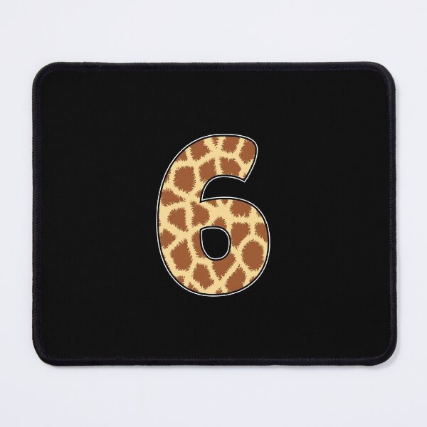 Item preview, Kid Giraffe 6th Birthday, 6 Years Old Wild Animal, Number Six Safari Zoo designed and sold by singRsong.