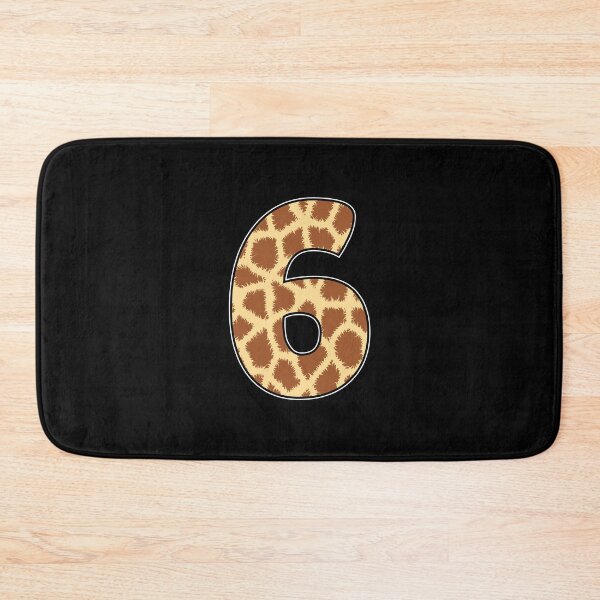 Item preview, Kid Giraffe 6th Birthday, 6 Years Old Wild Animal, Number Six Safari Zoo designed and sold by singRsong.