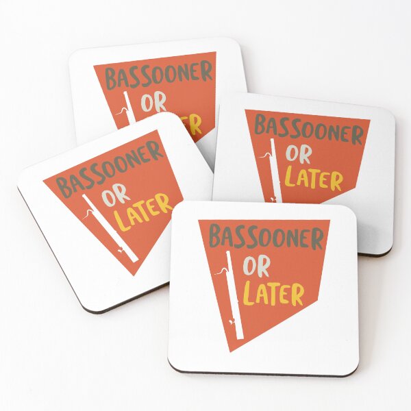 Item preview, Funny Basson Pun Bassooner or Later designed and sold by whyitsme.