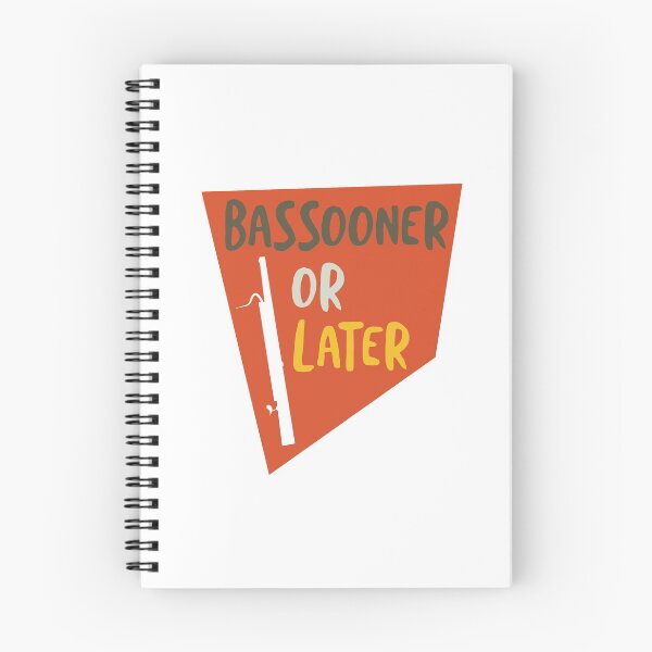 Item preview, Funny Basson Pun Bassooner or Later designed and sold by whyitsme.