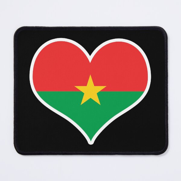 Item preview, Burkina Faso Flag Heart designed and sold by PKHalford.