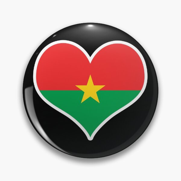 Item preview, Burkina Faso Flag Heart designed and sold by PKHalford.