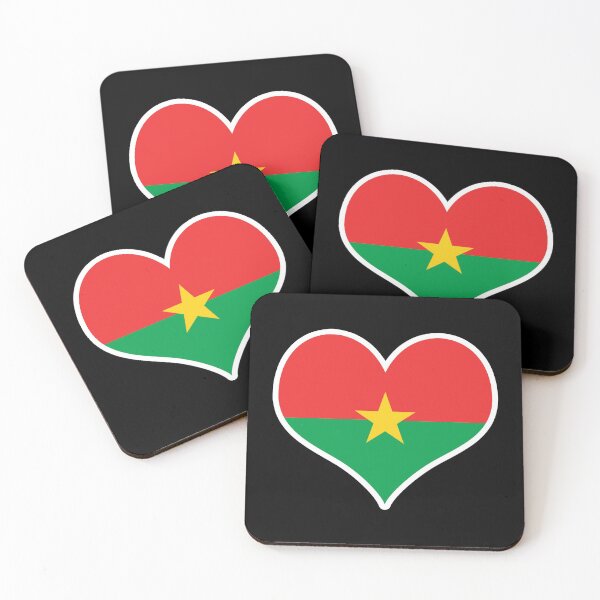 Item preview, Burkina Faso Flag Heart designed and sold by PKHalford.