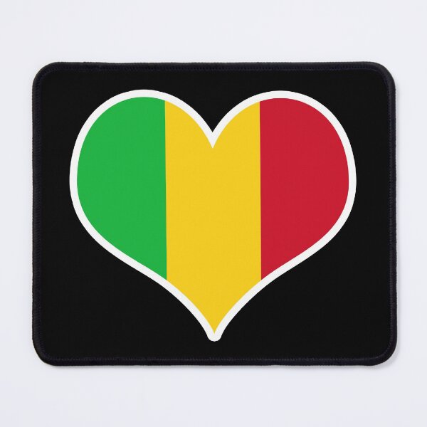 Item preview, Mali Flag Heart designed and sold by PKHalford.
