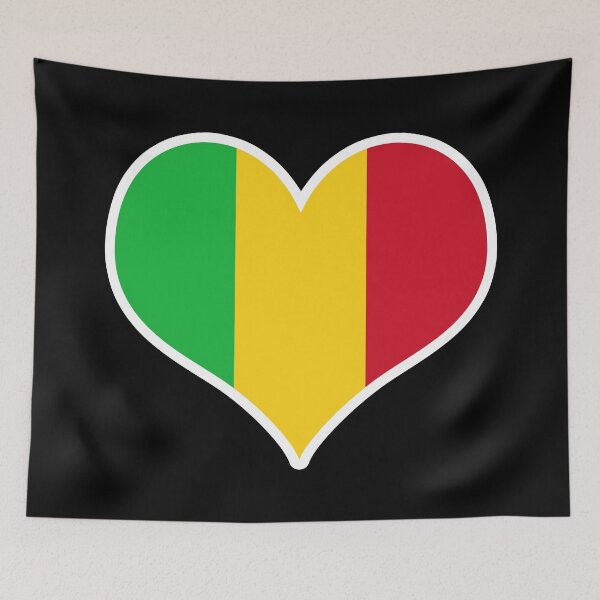 Item preview, Mali Flag Heart designed and sold by PKHalford.