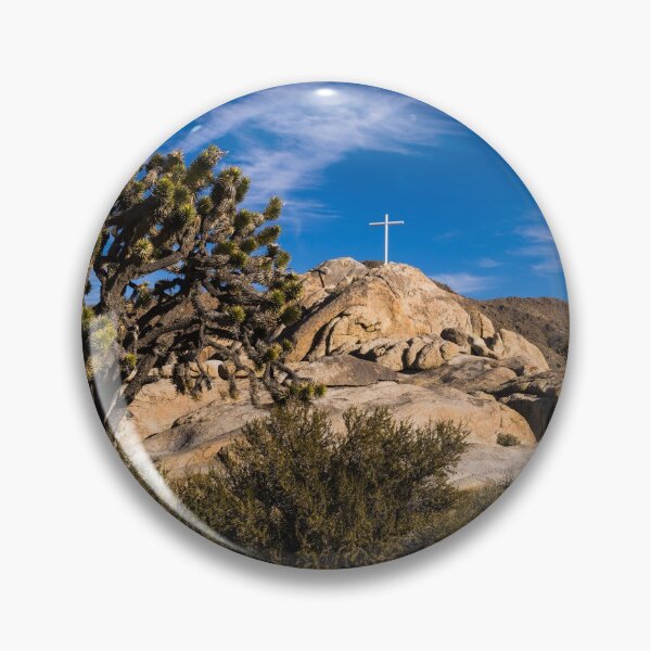 Item preview, The Mojave Memorial Cross and War Memorial near the ghost town of Cima in the Mojave National Preserve in California designed and sold by OrcaNature.