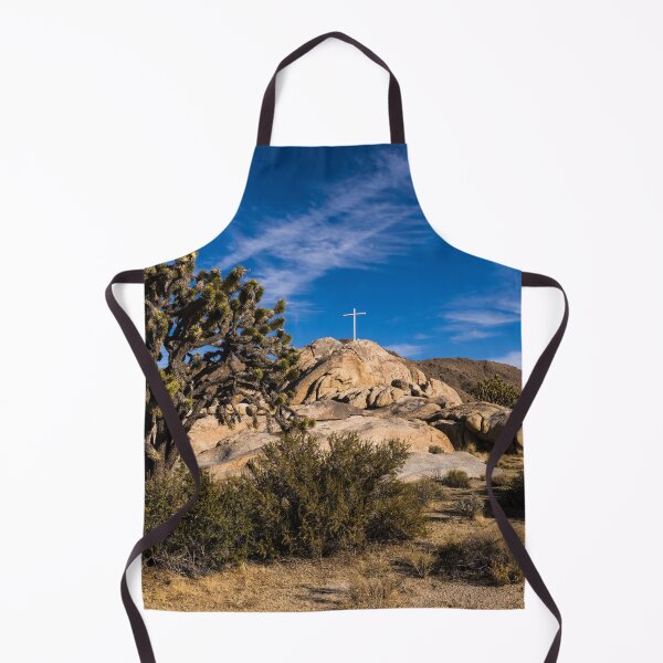 Item preview, The Mojave Memorial Cross and War Memorial near the ghost town of Cima in the Mojave National Preserve in California designed and sold by OrcaNature.