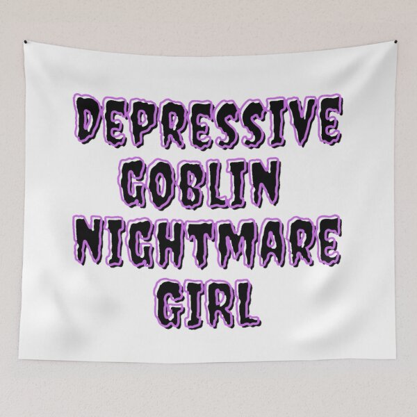 Item preview, Depressive goblin nightmare girl designed and sold by daphhne.