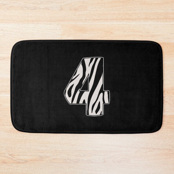Item preview, Kid Zebra 4th Birthday, 4 Years Old Wild Animal, Number Four Safari Zoo designed and sold by singRsong.