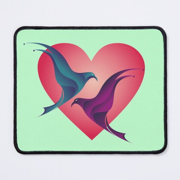 Item preview, Infinity Love - A symbol combines with heart and valentine birds to show your infinity love(green) designed and sold by Delandor.