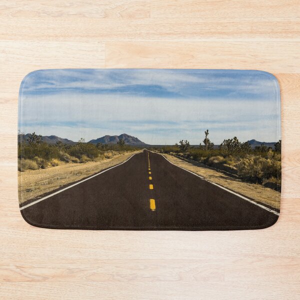 Item preview, A very long and very brown road in the Mojave National Preserve in California designed and sold by OrcaNature.