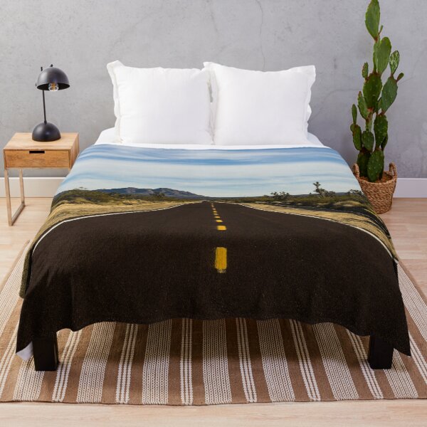 Item preview, A very long and very brown road in the Mojave National Preserve in California designed and sold by OrcaNature.