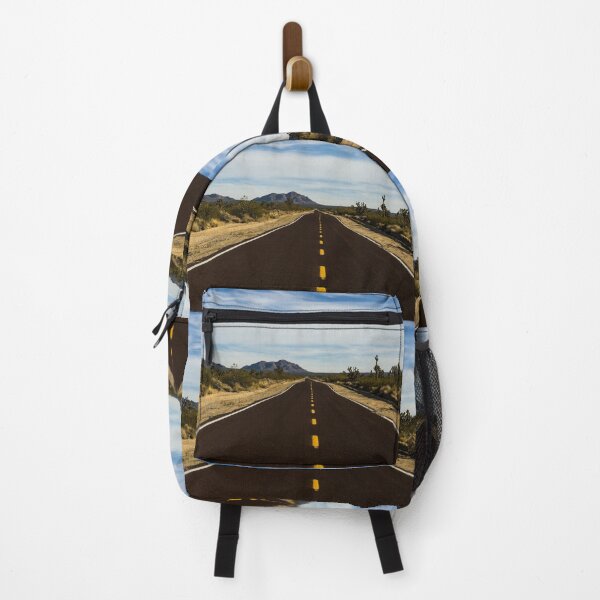 Item preview, A very long and very brown road in the Mojave National Preserve in California designed and sold by OrcaNature.