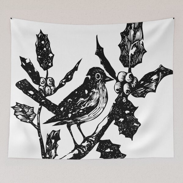 Item preview, Pájaro del acebo designed and sold by ZinZoe.