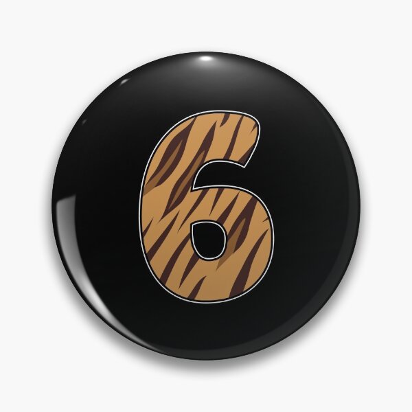 Item preview, Kid Tiger 6th Birthday, 6 Years Old Wild Animal, Number Six Safari Zoo designed and sold by singRsong.