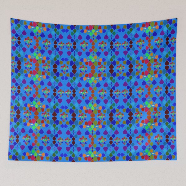 Item preview, Abstract Bluish Floral Pattern Design 9 designed and sold by ClassyPatterns.