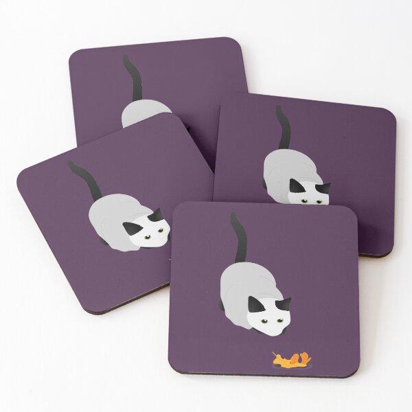 Item preview, Ghost Cat hunts Leaf designed and sold by Arianna Khalil.