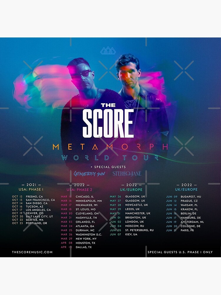 "The score world tour" Poster for Sale by CoolVibez Redbubble