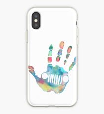 Watercolor Jeep wave iPhone Case
