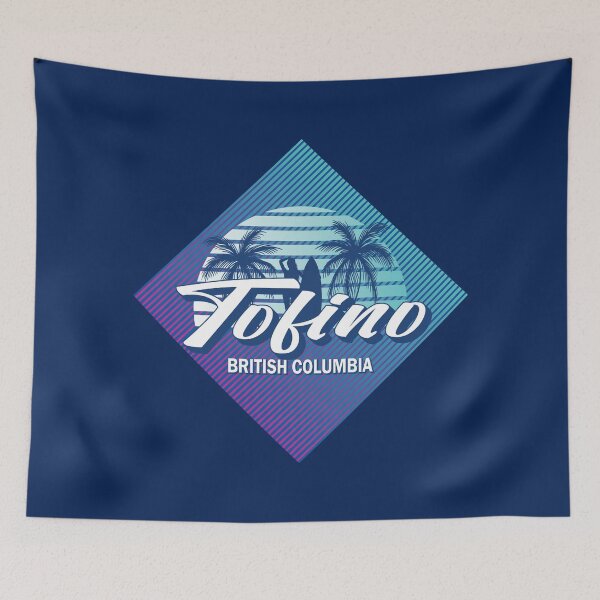 Item preview, Tofino British Columbia Retro 80s Summer Surf Design designed and sold by CynthiaGraphics.