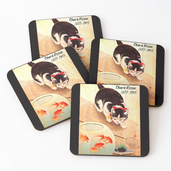 Item preview, Ohara Koson- Vintage artist- Watch the cat designed and sold by Goblinkind Publications.