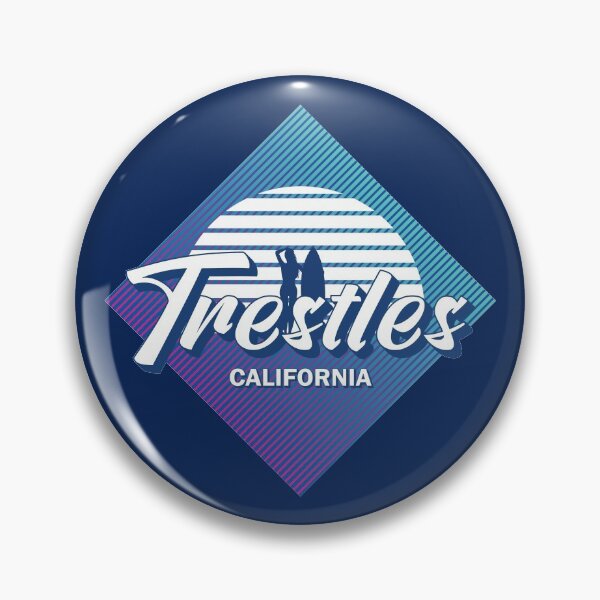 Item preview, Trestles California Retro 80s Summer Surf Design designed and sold by CynthiaGraphics.