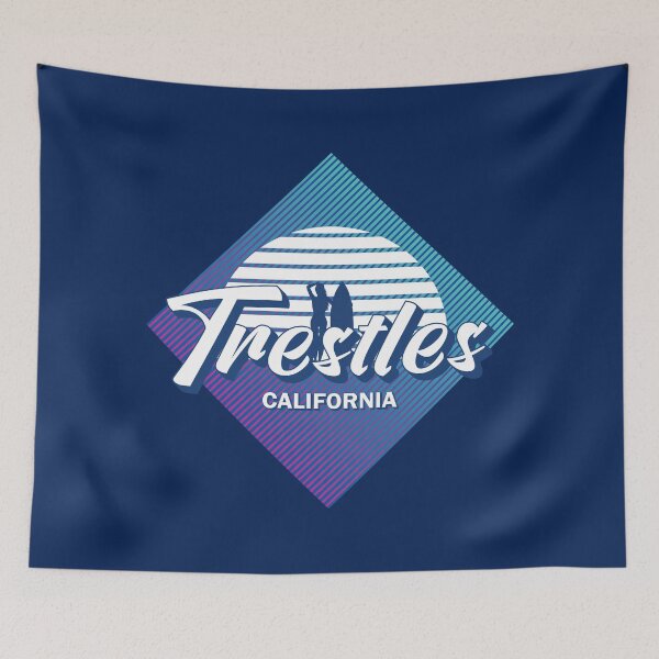 Item preview, Trestles California Retro 80s Summer Surf Design designed and sold by CynthiaGraphics.