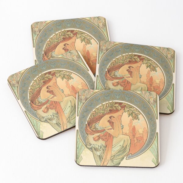 Item preview, Poetry, The Arts (1899) - Alphonse Mucha designed and sold by SALON DES ARTS.