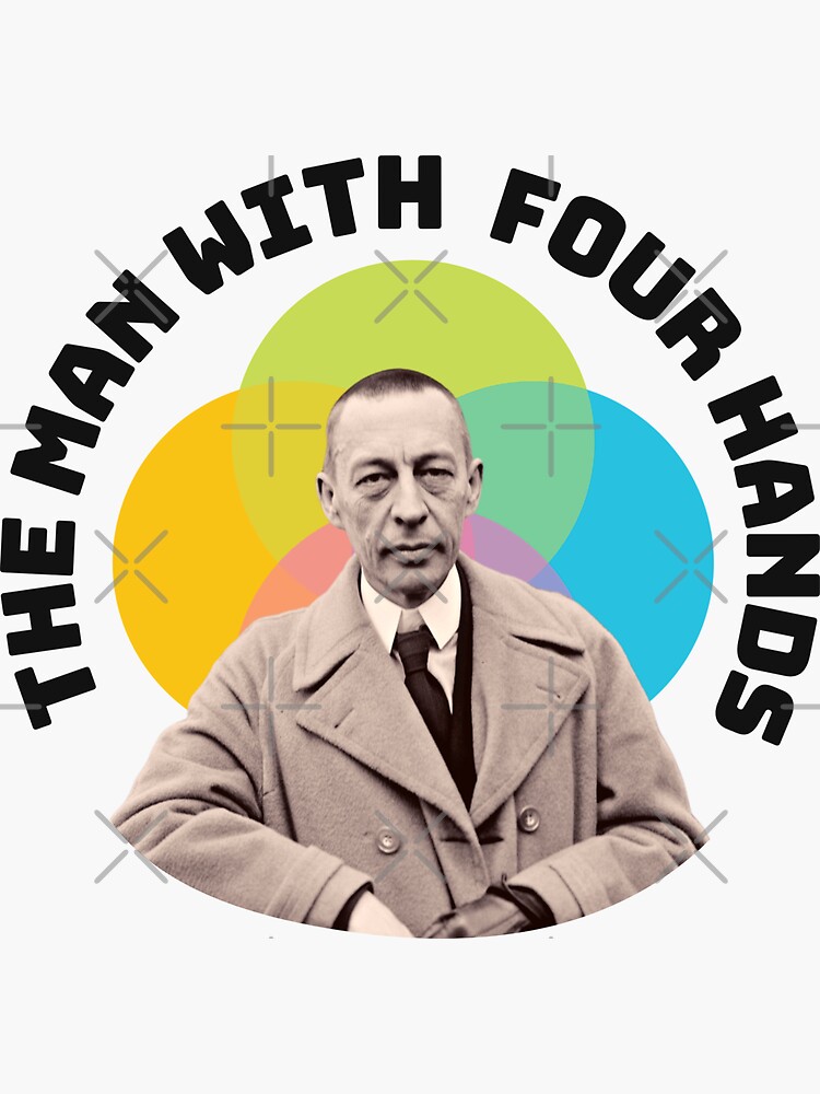 "Rachmaninoff - four hands" Sticker for Sale by Musicianst0re | Redbubble