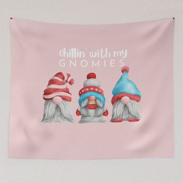 Item preview, Chillin' with my Gnomies Christmas Gnomes designed and sold by aubreyjacobs.