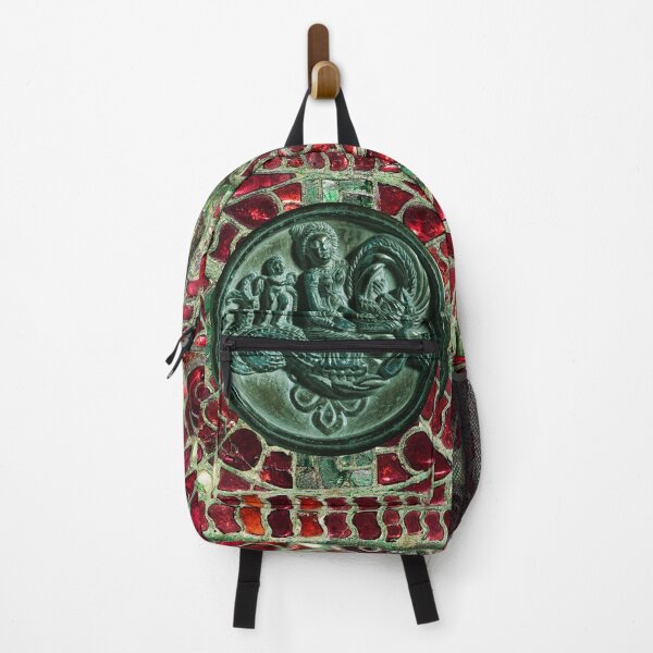 Item preview, NEREID AND CHERUB RIDING A SEA DRAGON WITH RED GREEN MOTHER OF PEARLS  designed and sold by BulganLumini.