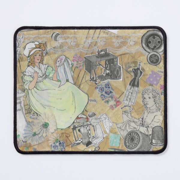 Item preview, Sewing Circle Vintage Image Collage designed and sold by CreativeInkling.
