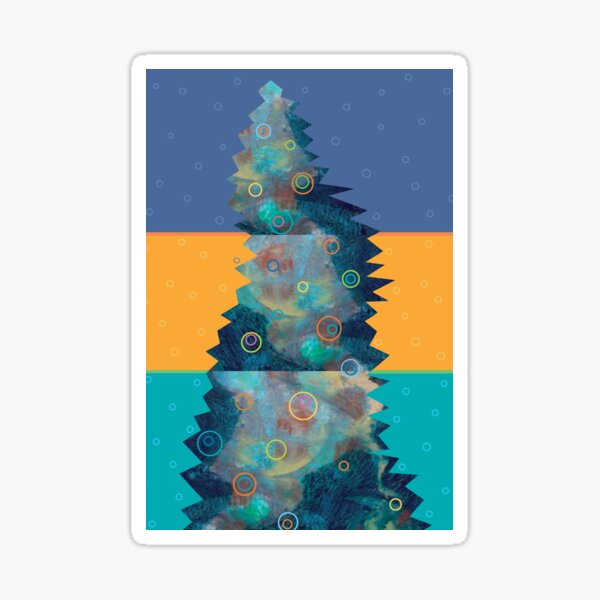 Snow Falls on Cedars Winter Wonderland Sticker