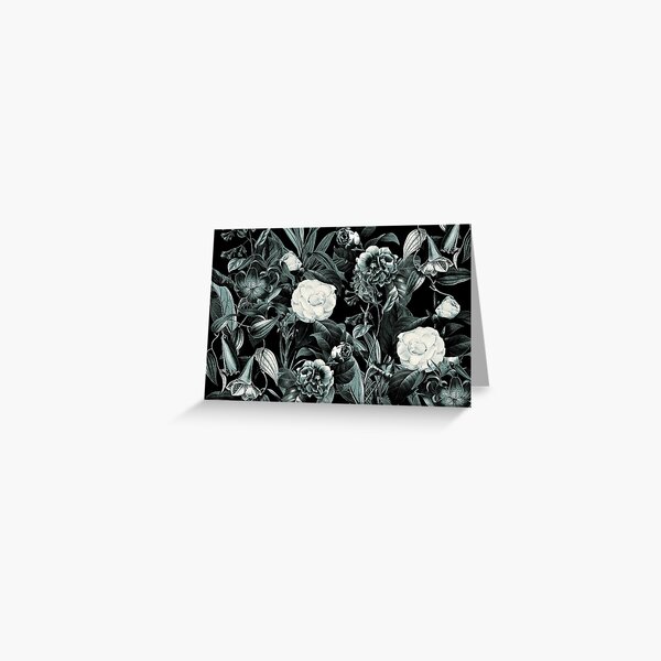 Upon a Midnight Garden Greeting Card
