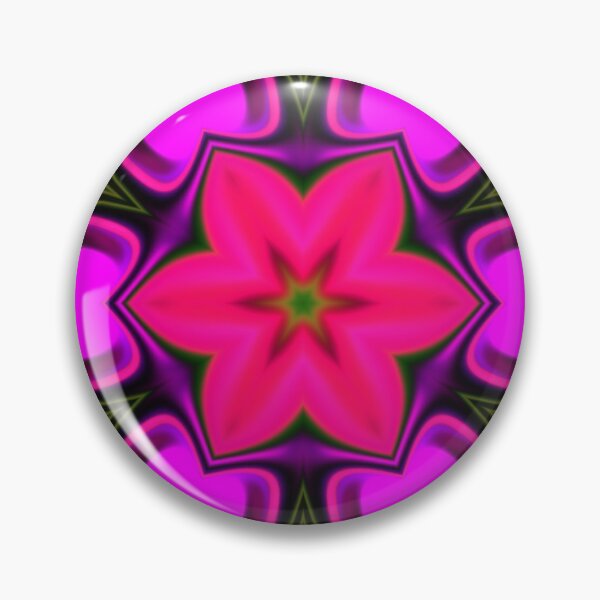 Item preview, Psychedelic Hippie Flower Purple and Pink designed and sold by WormholeOrbital.
