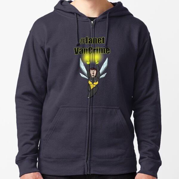 Janet Van Crime Zipped Hoodie