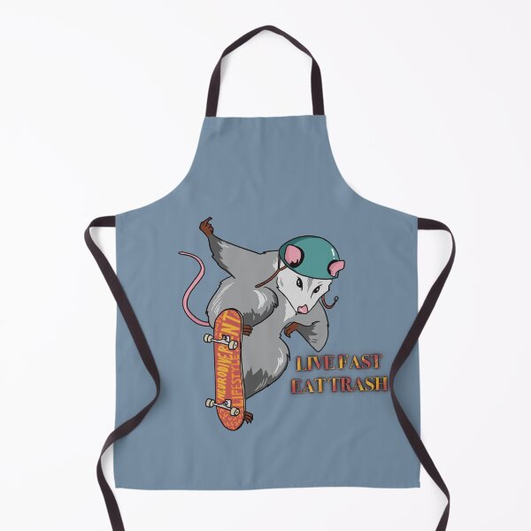 Item preview, Skateboard possum - live fast eat trash designed and sold by BirdWithHat.