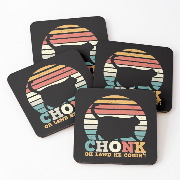 Item preview, Chonk oh lawd he comin funny retro fat cat  designed and sold by Majesticoo.