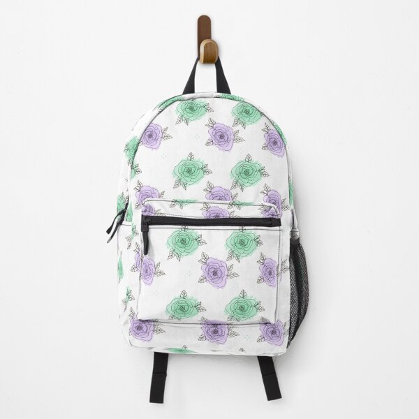 Item preview, Green and Purple Floral Pattern designed and sold by princesssomo21.
