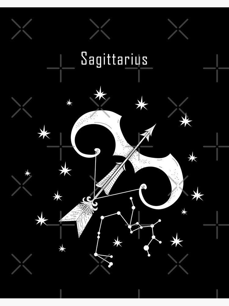 Sagittarius Zodiac Astrology Art Print Fire Star Sign 