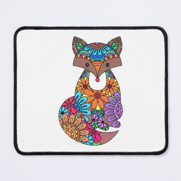 Item preview, Colorful mandala fox designed and sold by THE MNM.